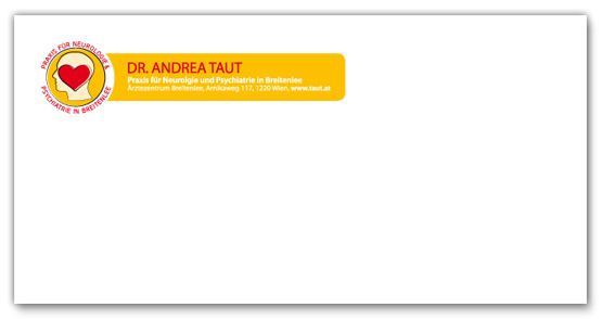 Kuvert Arztpraxis, Gestaltung 2012 by Alexandra Della Toffola, Grafikerin