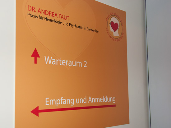 Informations-Beschilderung Arztpraxis