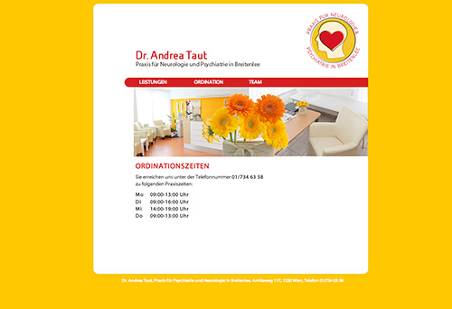 Webdesign für Atemlehrerin 2012