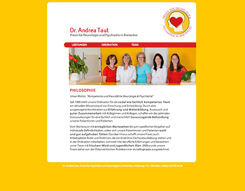 Webdesign für Atemlehrerin 2012