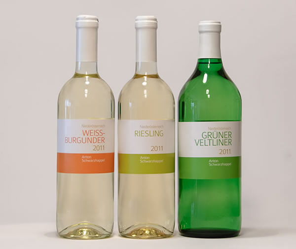 Grafische Gestaltung Weinetiketten