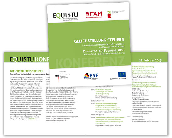 Folder quadratisch, Akademie Konferenz Folder, Grafik Design alexandra della toffola | grafiker/in in Wien