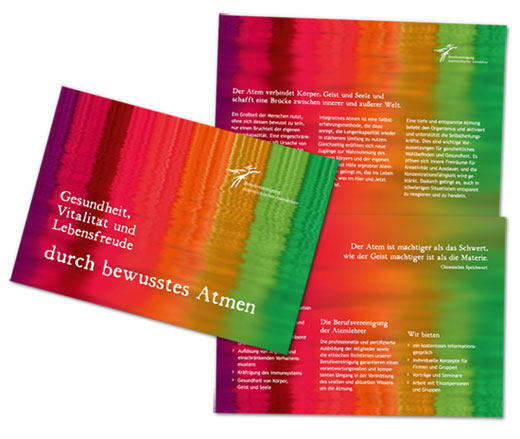 Flyer DIN A5, Querformat, 1-Bruch-Falz, Digitaldruck, Mitglieder,by alexandra della toffola | grafiker/in in Wien