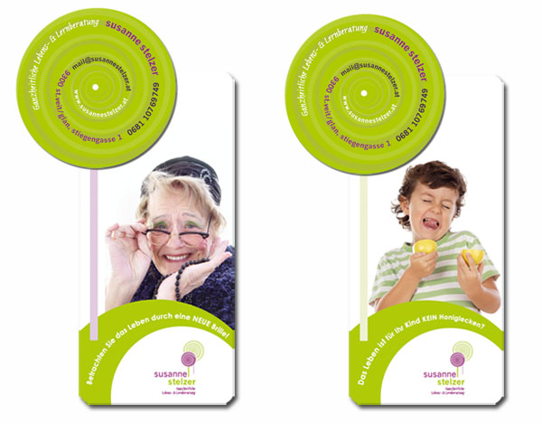 Flyer Coaching und Therapie, DIN lang, CMYK, Digitaldruck, beidseitiger Druck 4c, by alexandra della toffola | grafiker/in in Wien