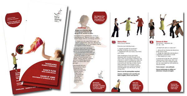 Folder Design Tanztherapie,  2012, by alexandra della toffola | grafiker/in in Wien