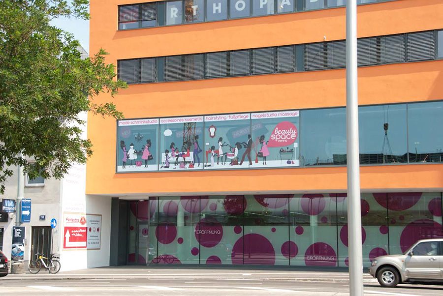 Aussenaffischierung Mode und Beauty