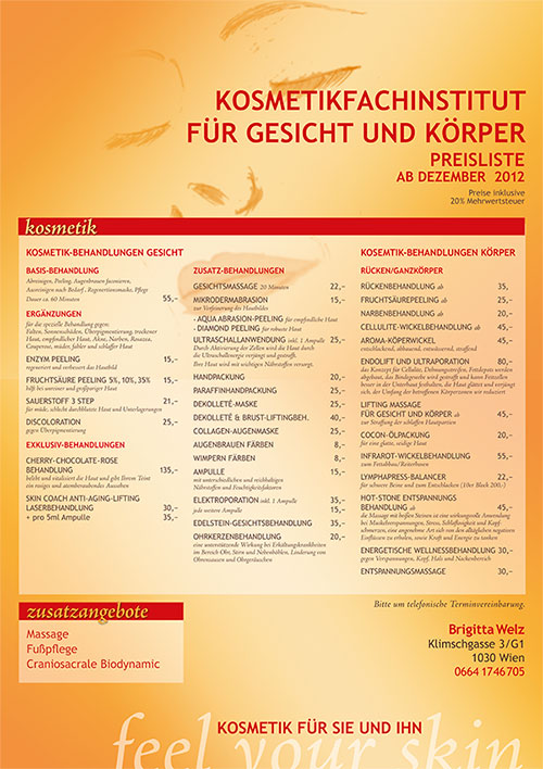 Plakatdesign für Kosmetiker im DIN 1 Format, by alexandra della toffola | grafiker/in in Wien