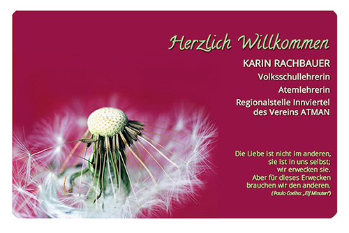 Webdesign für Atemlehrerin 2012