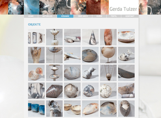 Keramik Webdesign, by alexandra della toffola | grafiker/in in Wien