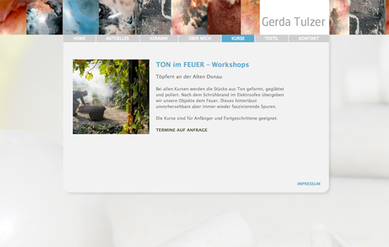 Keramik Webdesign, by alexandra della toffola | grafiker/in in Wien