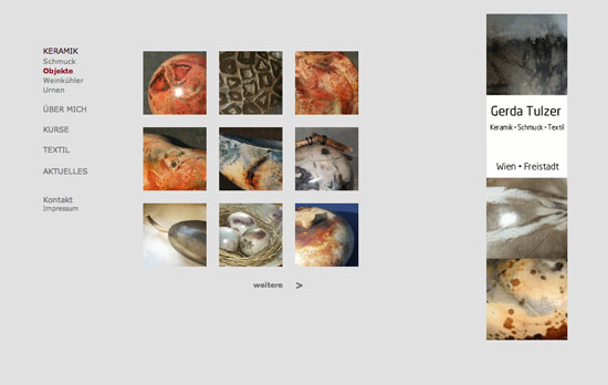 Keramik Webdesign, by alexandra della toffola | grafiker/in in Wien