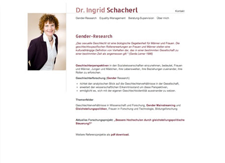 Webdesign Wissenschaftlerin, by alexandra della toffola | grafiker/in in Wien