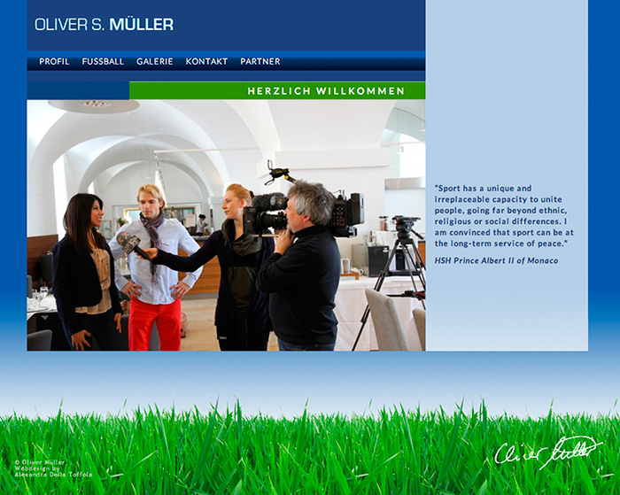 Fußball Management Webdesign, by alexandra della toffola | grafiker/in in Wien