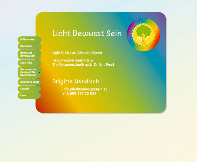 Homepagedesign Energetikerin - Lichtarbeit