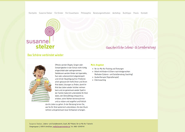 Coaching Homepage Webdesign, by alexandra della toffola | grafiker/in in Wien