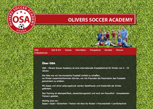 Webdesign Fußballschule